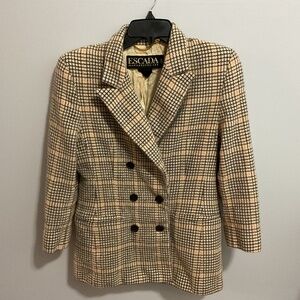 Vintage Escada Margaretha Ley 100% New Wool Blazer, Women’s Size 40